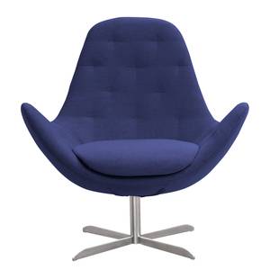 Fauteuil Houston IV Tissu Tissu Milan : Bleu foncé - Acier inoxydable