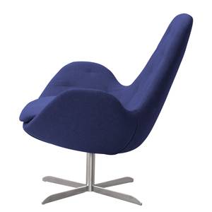 Fauteuil Houston IV Tissu Tissu Milan : Bleu foncé - Acier inoxydable