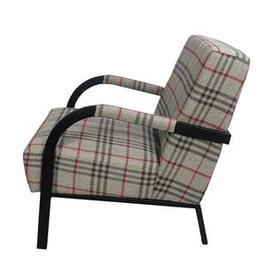 Fauteuil Hoxie Tissu - Gris clair / Gris foncé