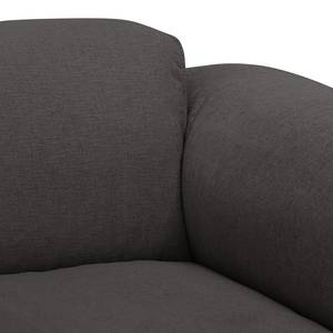 Fauteuil Hudson geweven stof Geweven stof Anda II: Antraciet