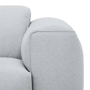 Fauteuil Hudson geweven stof Geweven stof Anda II: Zilverkleurig