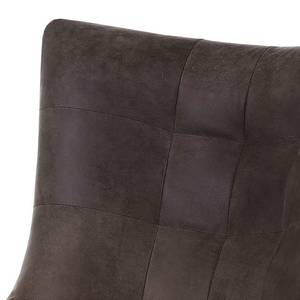 Fauteuil Itala (met hocker) echt leer