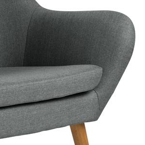 Fauteuil Jenks geweven stof - Lichtgrijs