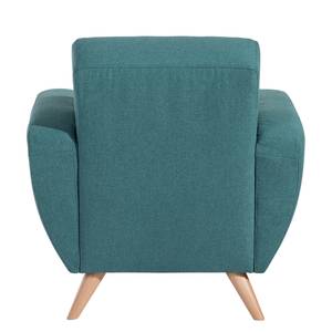 Fauteuil Jerry Microfibre - Bleu pétrole