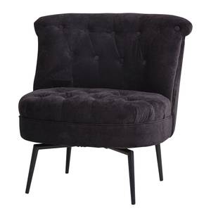 Fauteuil Jonas I Velours - Noir