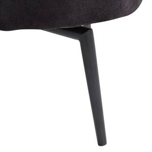 Fauteuil Jonas I Velours noir - Noir