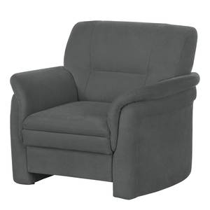 Fauteuil Kabalo geweven stof - Donkergrijs