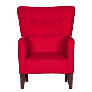 Fauteuil Karla rode geweven stof