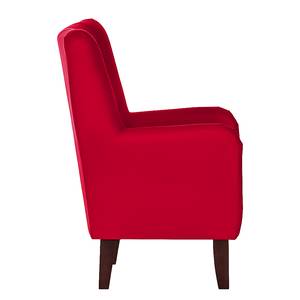 Fauteuil Karla rode geweven stof