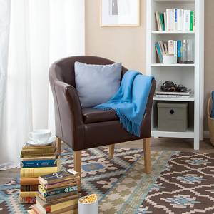 Fauteuil Kingston kunstleer bruin