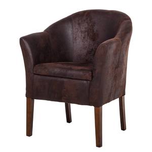 Fauteuil Kingston Microfibre - Marron