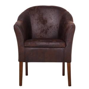 Fauteuil Kingston Microfibre marron