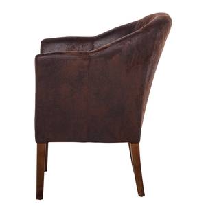 Fauteuil Kingston Microfibre marron