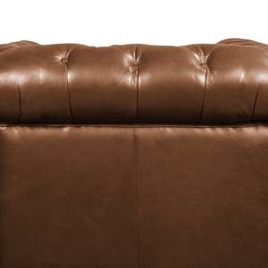 Fauteuil Knighton echt leer - bruin