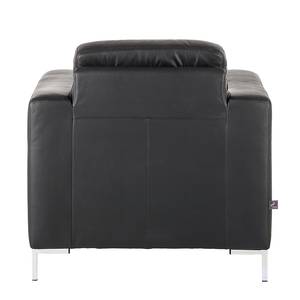 Fauteuil Lampone Cuir véritable noir