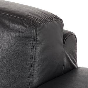 Fauteuil Lampone Cuir véritable noir