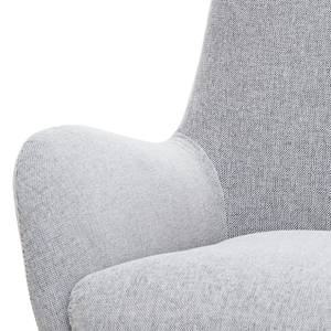 Loungefauteuil Lannister geweven stof Geweven stof Saia: Lichtgrijs