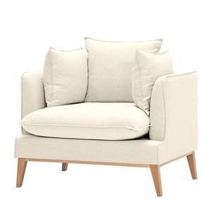 Fauteuil Lavina I Tissu Tissu Moretey : Blanc crème