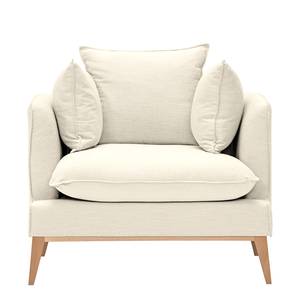 Fauteuil Lavina I Tissu Tissu Moretey : Blanc crème