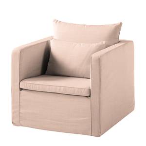 Fauteuil Lavina geweven stof - Stof Moretey: Roze