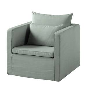 Fauteuil Lavina geweven stof - Stof Moretey: Mintkleurig