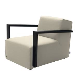 Fauteuil Lazy Tissu structuré - Beige - Avec repose-pieds