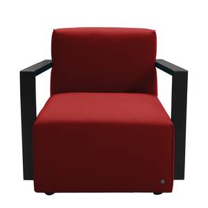 Sessel Lazy Webstoff Rot - Mit Hocker