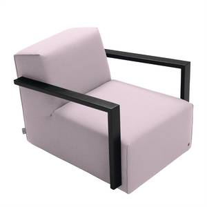 Fauteuil Lazy structuurstof - Lavendel - Zonder hocker