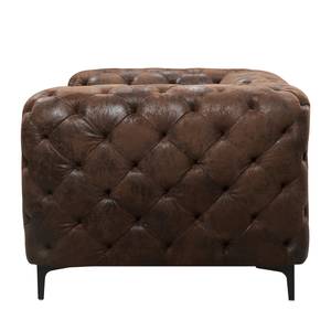 Fauteuil Leominster antiek leren look - bruin