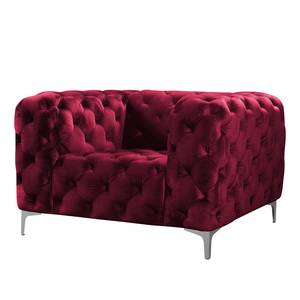 Fauteuil Leominster fluweel - Bordeauxrood