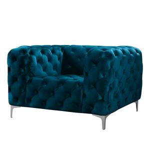 Fauteuil Leominster Velours - Bleu marine