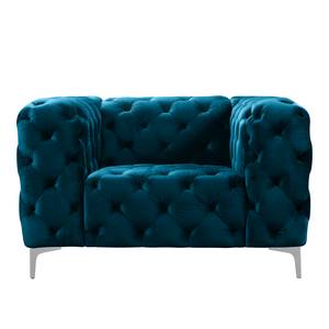 Fauteuil Leominster fluweel - Marineblauw