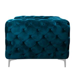 Sessel Leominster Samt - Marineblau