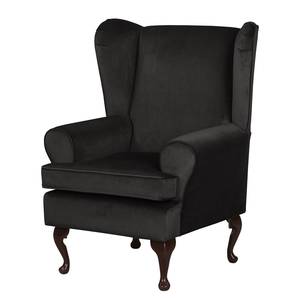 Fauteuil Little Hale microvezel Zwart