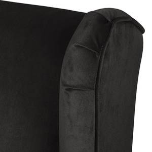 Fauteuil à oreilles Little Hale Microfibre - Noir