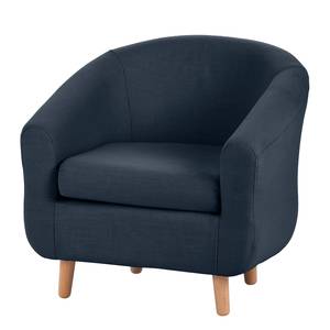 Fauteuil Little weefstof donkerblauw