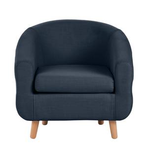 Fauteuil Little Tissu bleu foncé