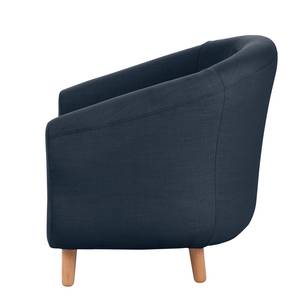 Fauteuil Little weefstof donkerblauw