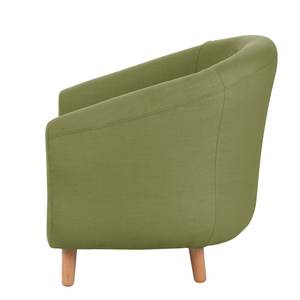 Fauteuil Little weefstof olijfgroen