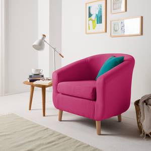 Fauteuil Little weefstof roze