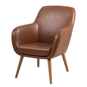 Fauteuil Livengood Imitation cuir Marron