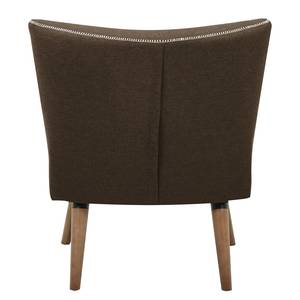 Fauteuil Livingston geweven stof Bruin