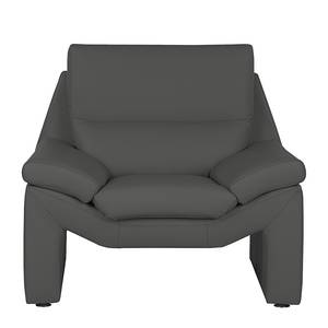 Fauteuil Longford Cuir véritable anthracite