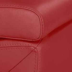 Fauteuil Longford Cuir véritable rouge