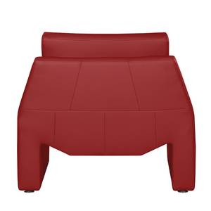 Fauteuil Longford Cuir véritable rouge