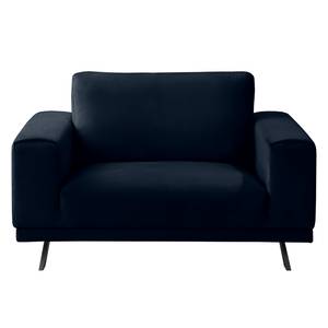 Fauteuil Lorcy Velours - Bleu foncé