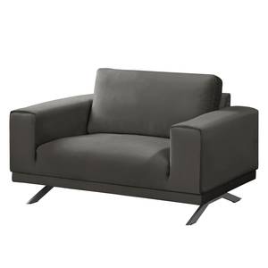 Fauteuil Lorcy fluweel - Grijs