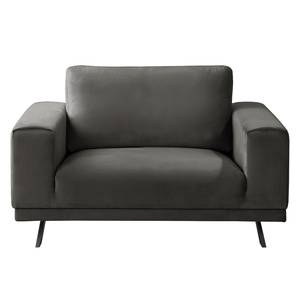 Fauteuil Lorcy fluweel - Grijs