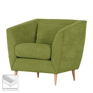 Fauteuil Lorneville geweven stof - Fijn golvend avocado