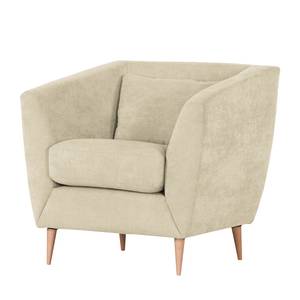 Fauteuil Lorneville geweven stof - Crème